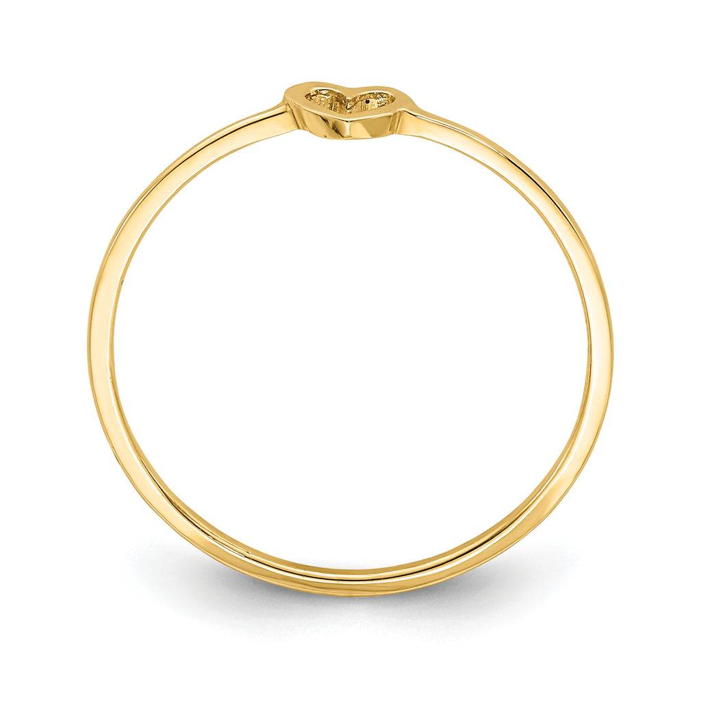 14K Polished Heart Ring