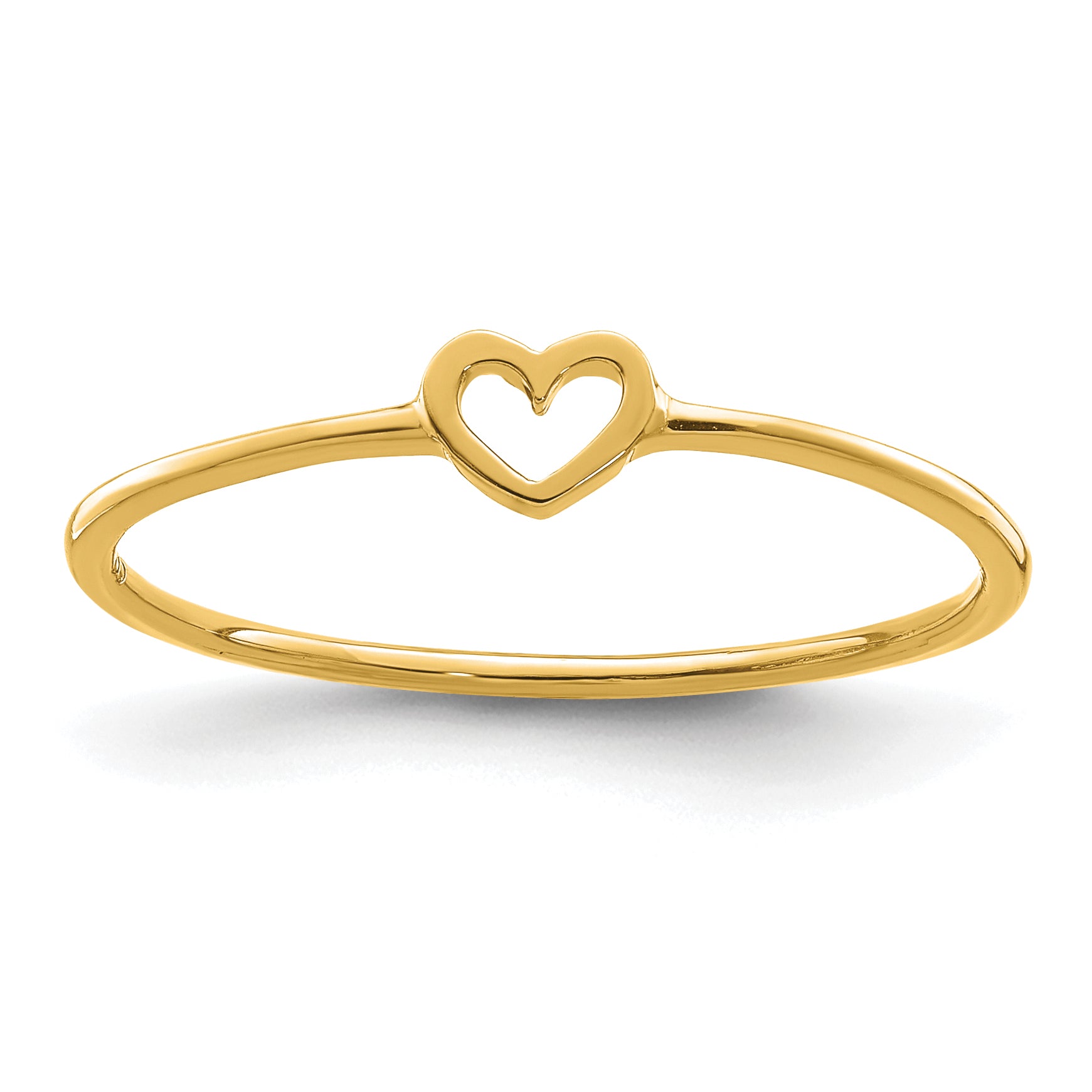 14K Polished Heart Ring Main image