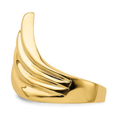 14K Polished Fish Tail Ring - 7