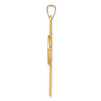 14K Cross With St Anthony Medal Pendant