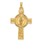 14k Cross w/St. Jude Medal Pendant