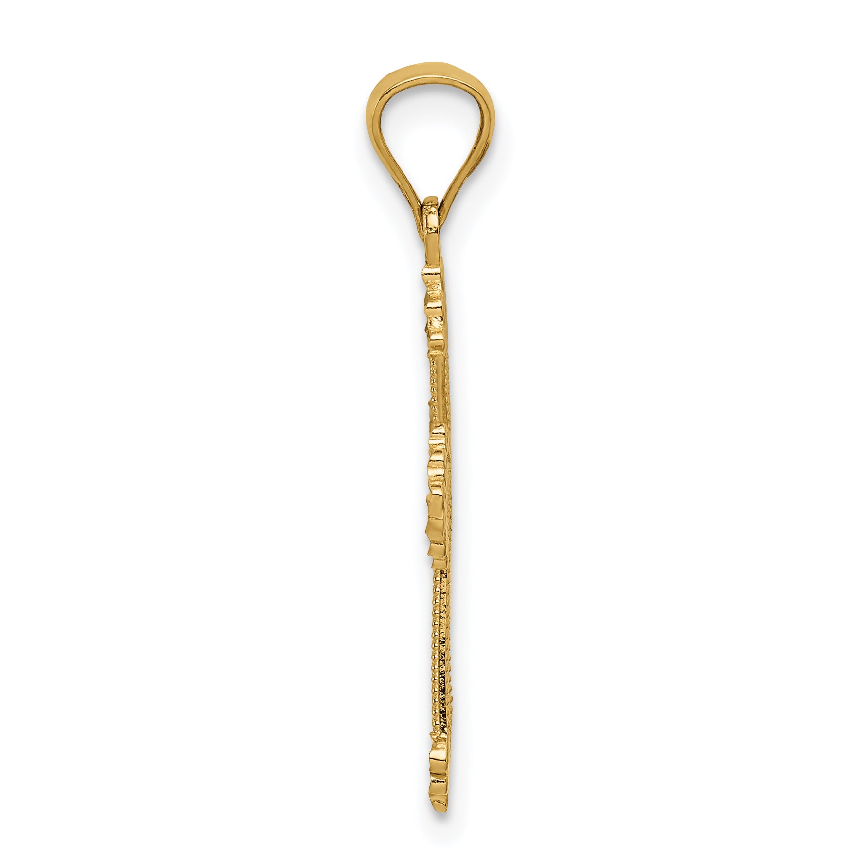 14K Passion Cross Pendant Secondary image