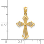 14K Passion Cross Pendant
