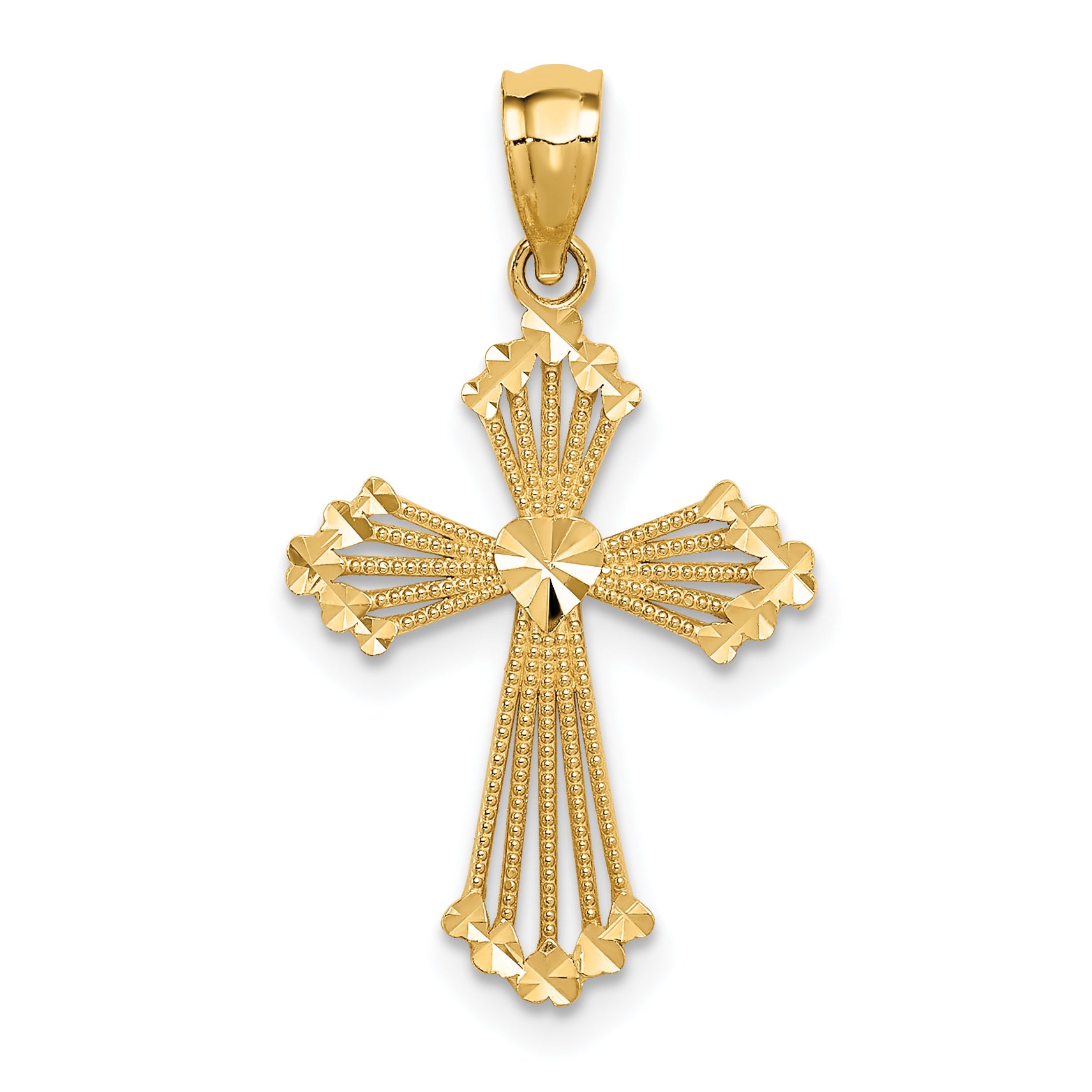 14k Passion Cross Pendant Main image