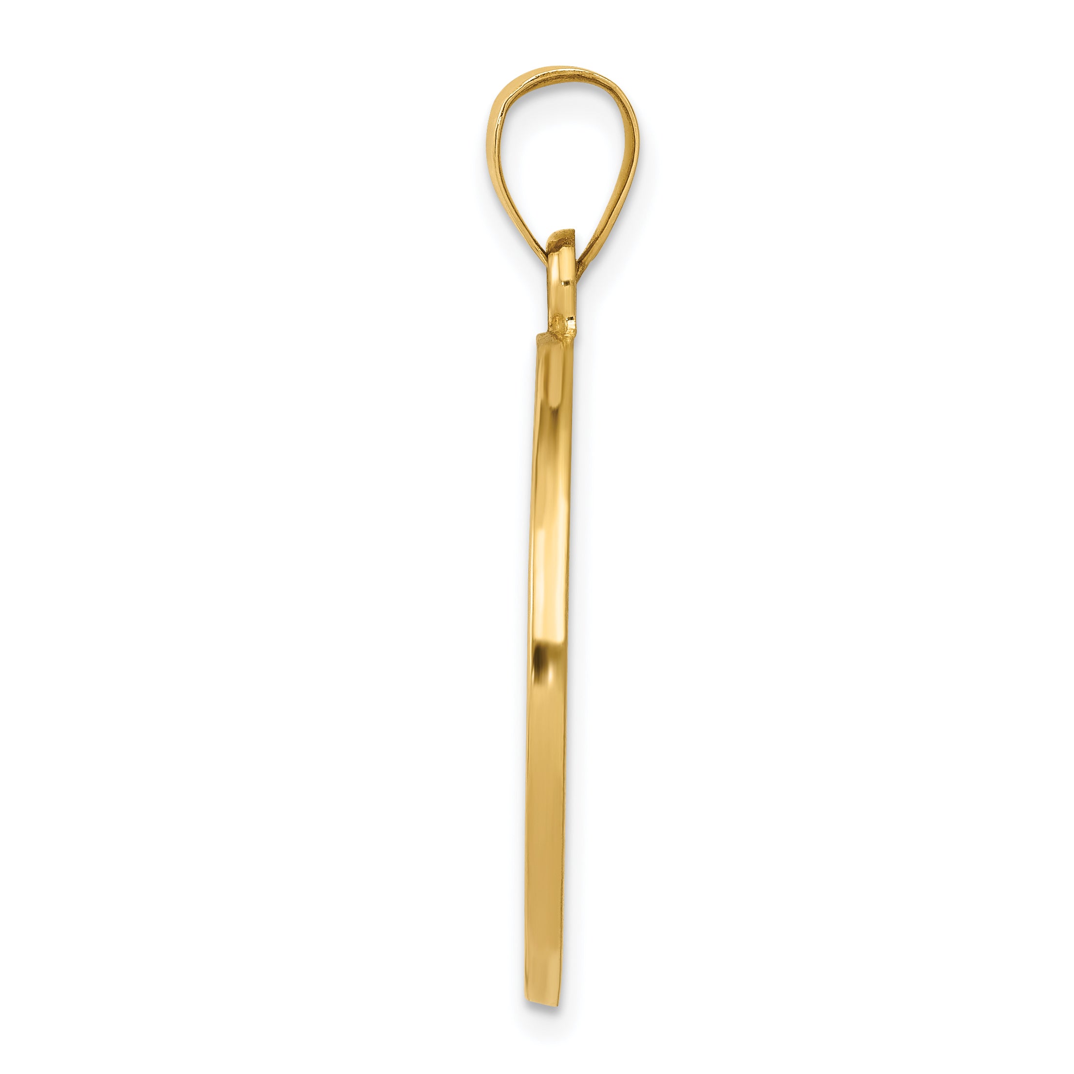 14K Saint Anthony Medal Hollow Pendant Secondary image