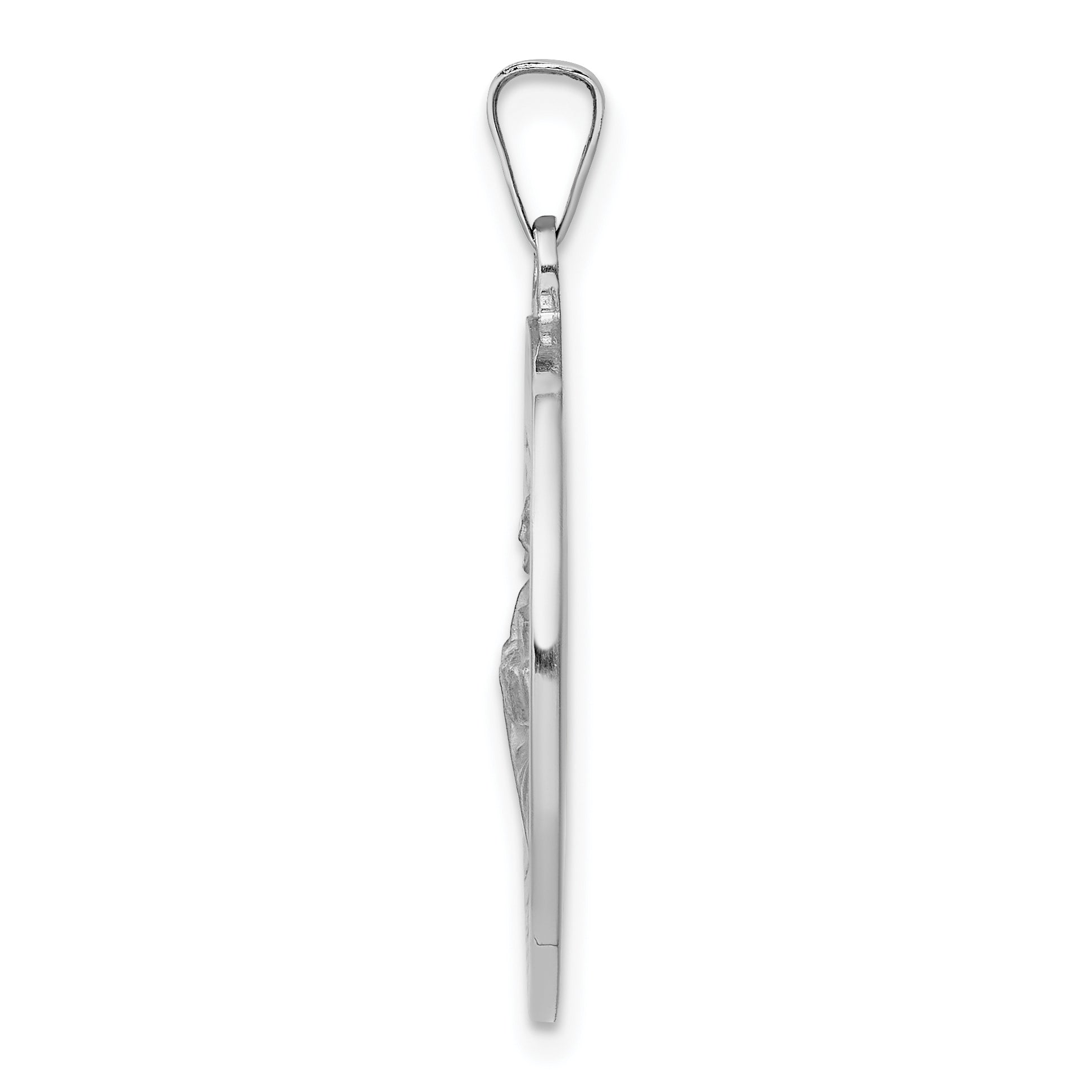 14K White Gold Saint Jude Medal Pendant Secondary image
