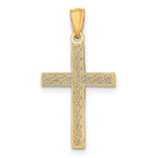 14K Filigree Cross Pendant