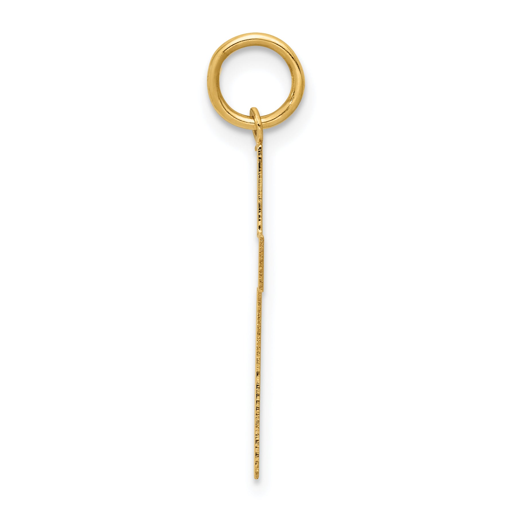 14K Polished Cross Pendant