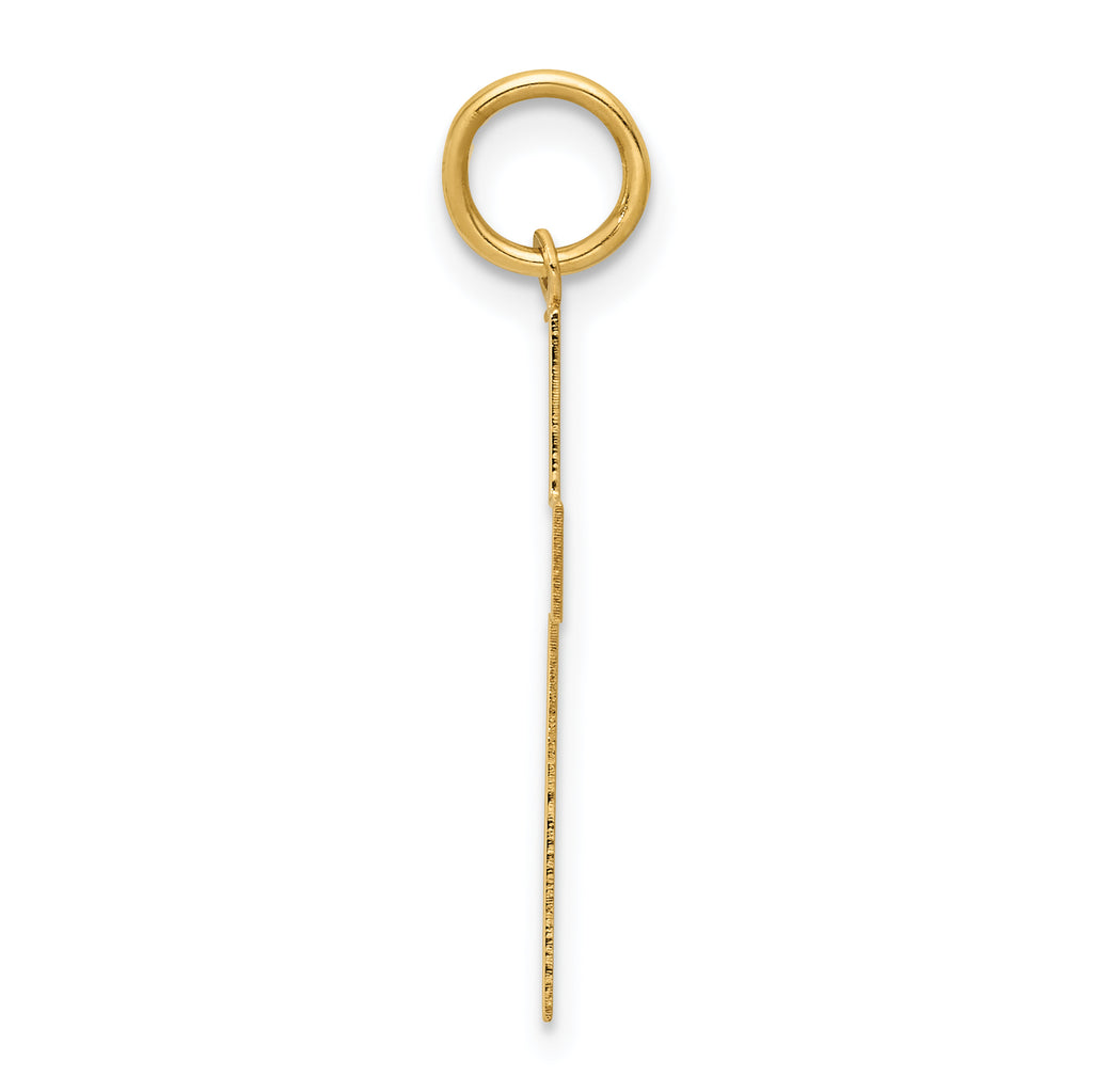 14K Polished Cross Pendant