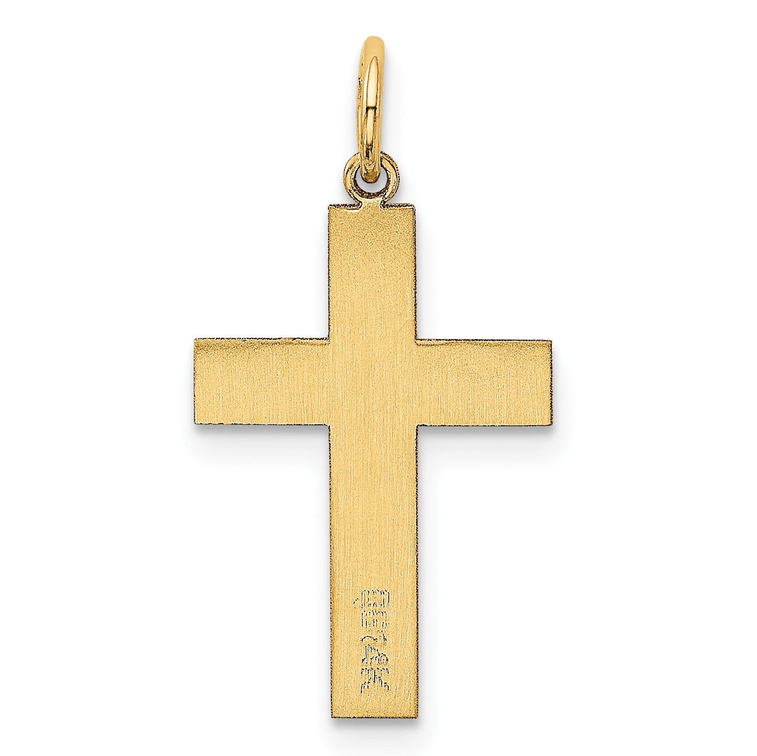 14K Polished Cross Pendant