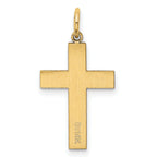 14K Polished Cross Pendant