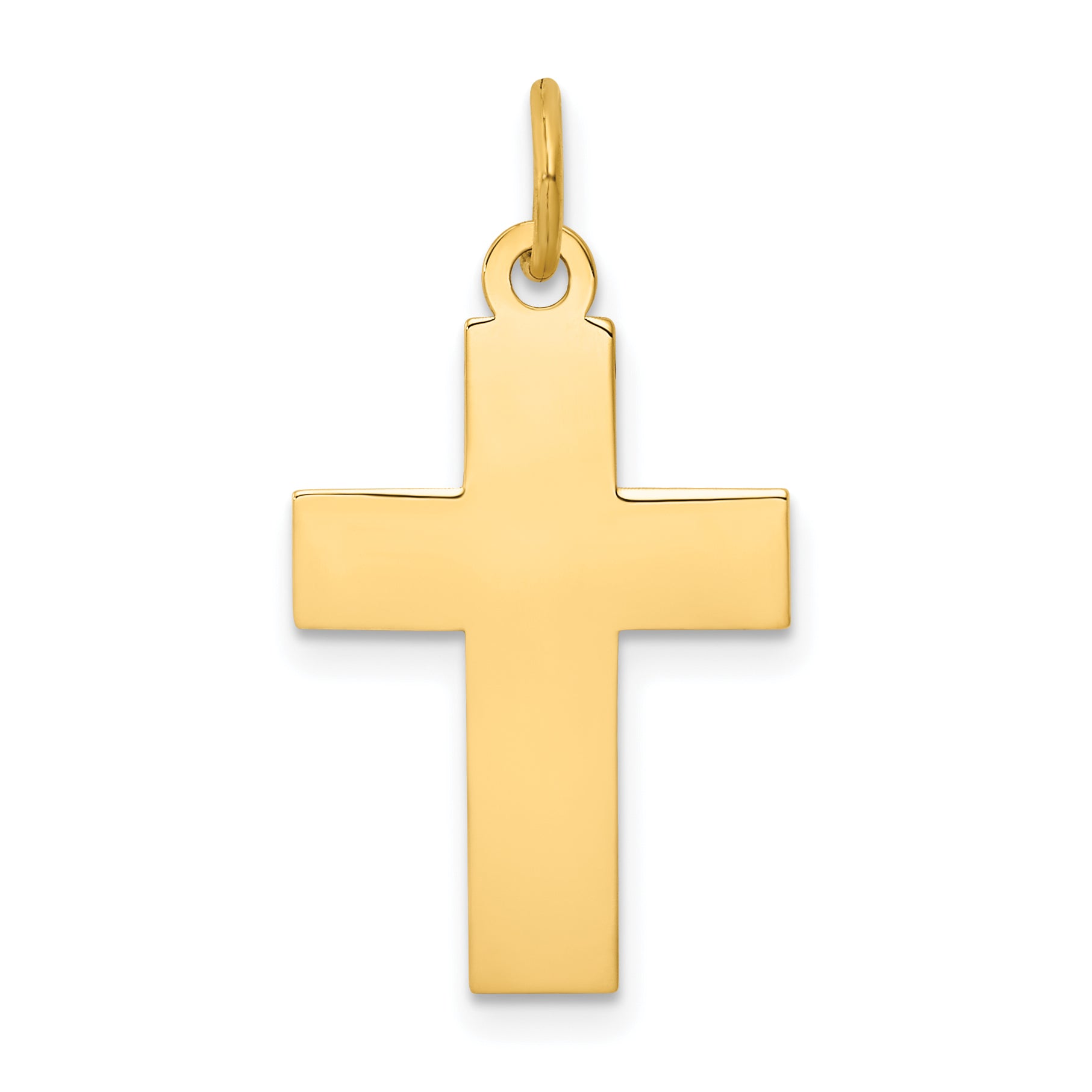 14k Polished Cross Pendant Main image