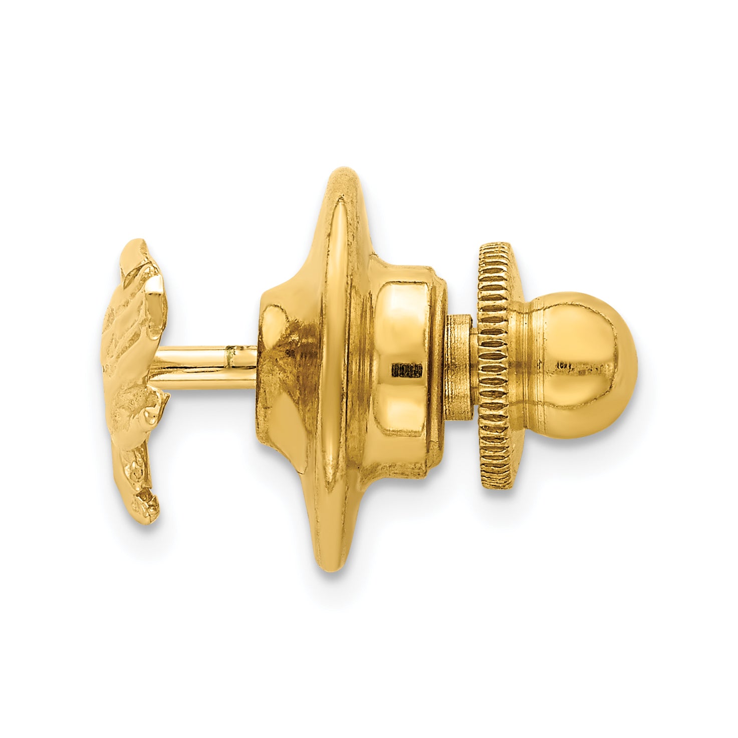 14K Gold Praying Hands Tie Tac with Polished Solid Finish for Men Secondary image