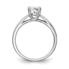 14K White Gold 1 carat (6.50 mm) 4-Prong Round Solitaire Engagement Ring Mounting