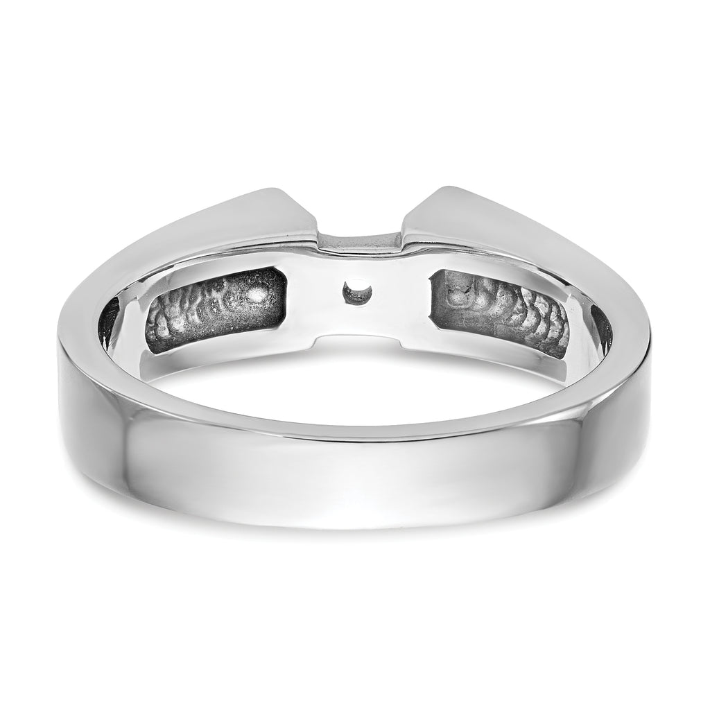 14K White Gold Peg Set 4.5mm Wide Solitaire Engagement Ring Mounting