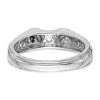 14K White Gold Peg Set Vintage Solitaire Engagement Ring Mounting
