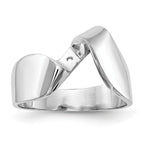 14K White Gold Peg Set Solitaire Engagement Ring Mounting