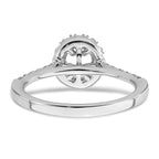14kw Oval Halo Engagement Lab Grown Diamond VS/SI GH, Complete Ring