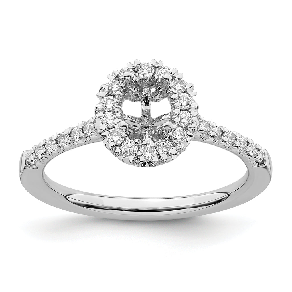 14kw Oval Halo Engagement Lab Grown Diamond VS/SI GH, Complete Ring