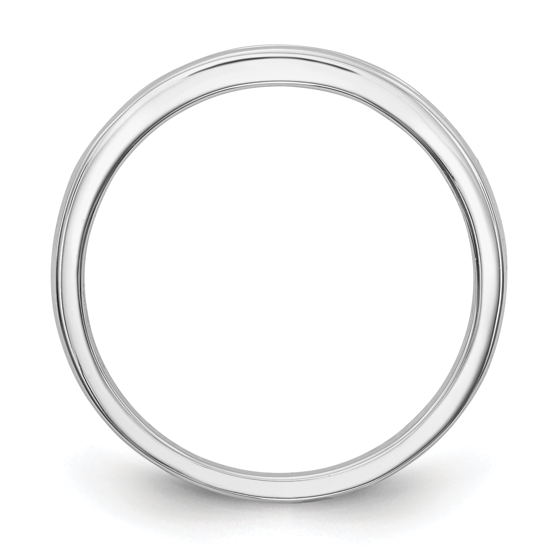 14k White Gold Diamond Wedding Band Secondary image