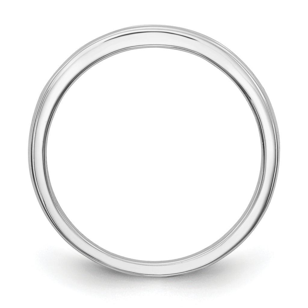14k White Gold Diamond Wedding Band