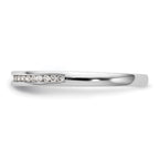 14k White Gold Diamond Wedding Band