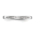 14k White Gold Diamond Wedding Band