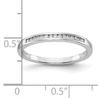 14k White Gold Diamond Wedding Band