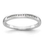 14k White Gold Diamond Wedding Band