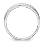 14k White Gold 1/8 carat Diamond Set of 2 Complete Wedding Bands