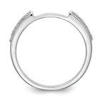 14k White Gold 1/4 carat Diamond Set of 2 Complete Wedding Bands