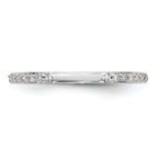 14k White Gold 1/4 carat Diamond Set of 2 Complete Wedding Bands