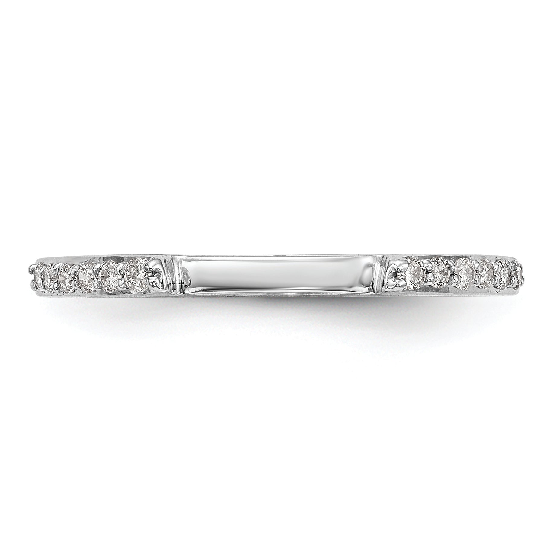 14k White Gold 1/4 carat Diamond Set of 2 Complete Wedding Bands