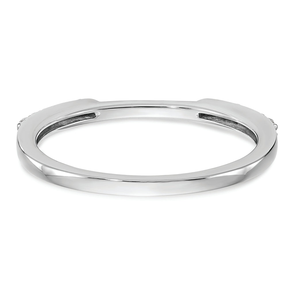 14k White Gold 1/4 carat Diamond Set of 2 Complete Wedding Bands