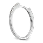 14k White Gold 1/4 carat Diamond Set of 2 Complete Wedding Bands