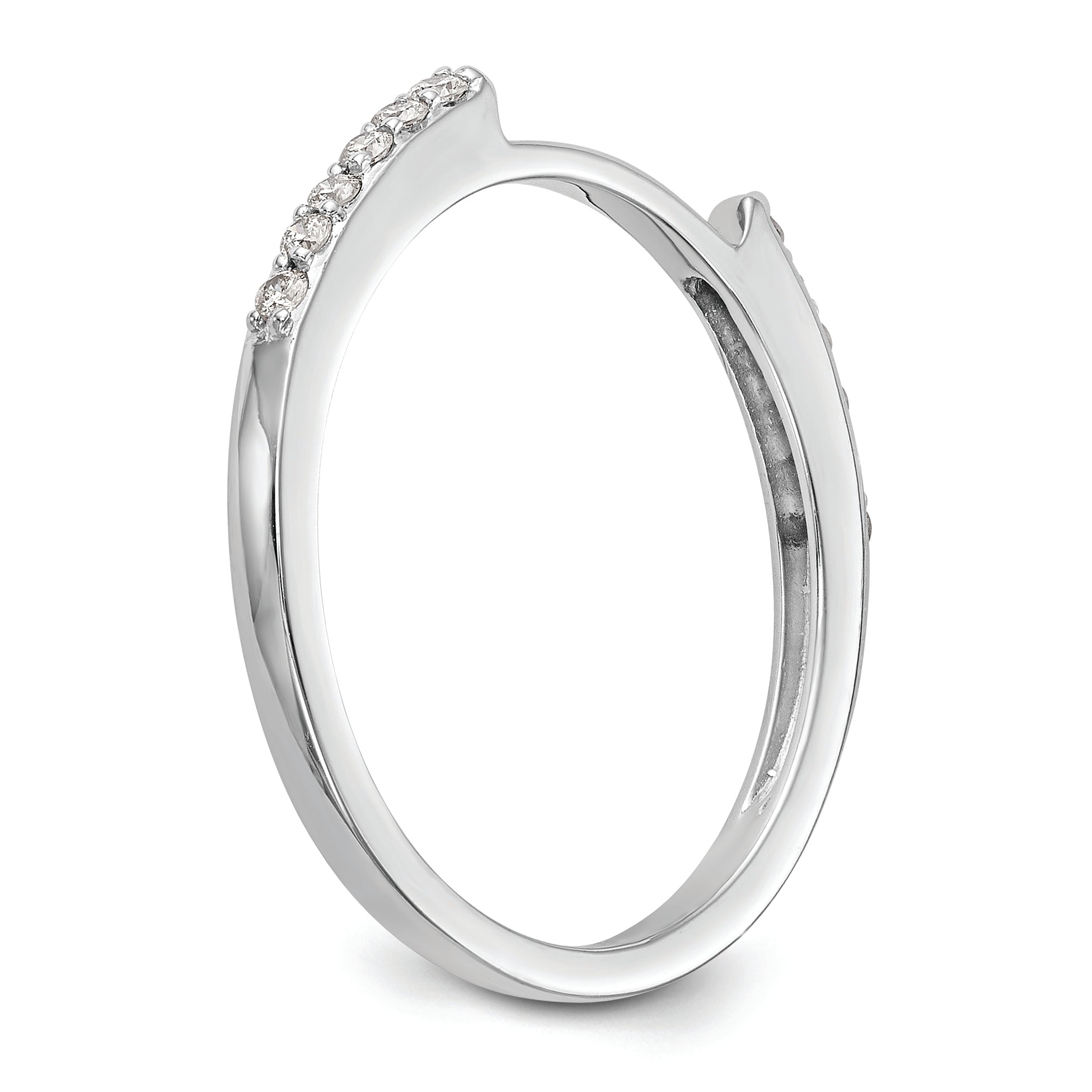 14k White Gold 1/4 carat Diamond Set of 2 Complete Wedding Bands