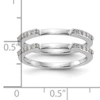 14k White Gold 1/4 carat Diamond Set of 2 Complete Wedding Bands