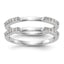 14k White Gold 1/4 carat Diamond Set of 2 Complete Wedding Bands