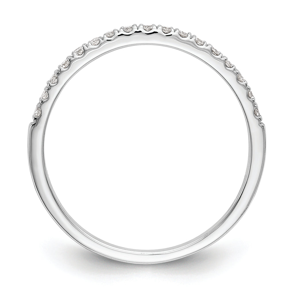 14K White Gold 1/6 carat Diamond Complete Wedding Band
