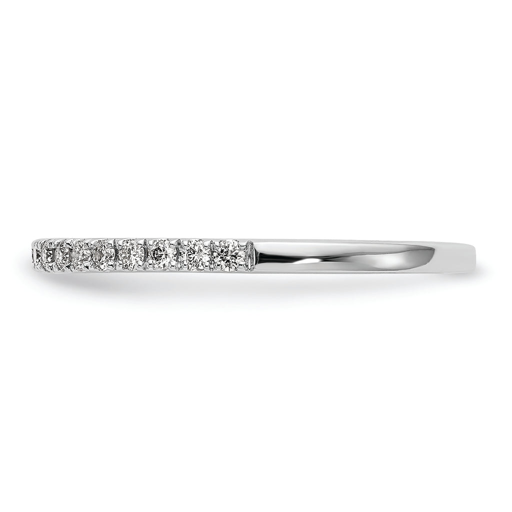 14K White Gold 1/6 carat Diamond Complete Wedding Band