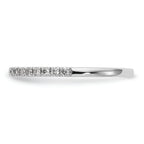14K White Gold 1/6 carat Diamond Complete Wedding Band
