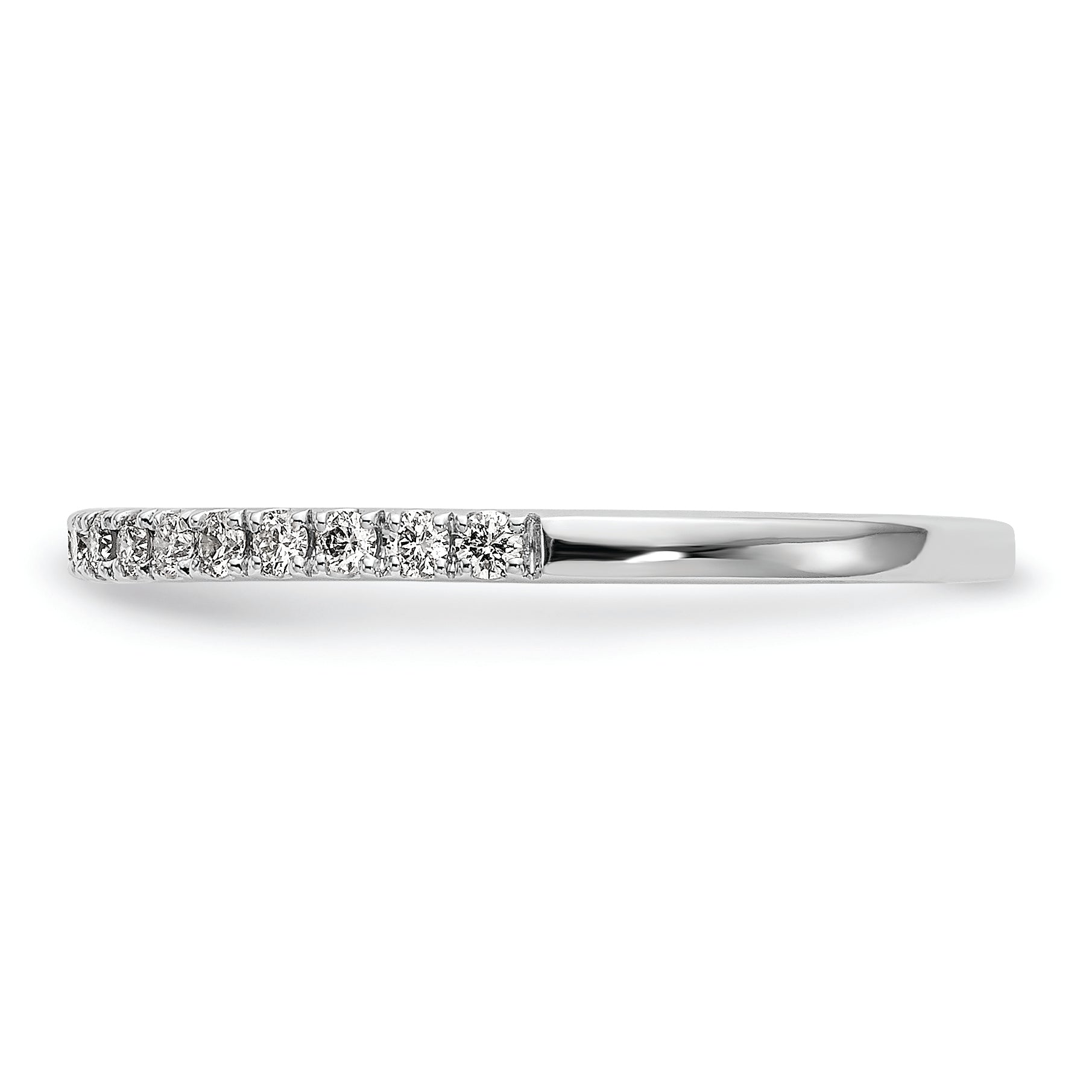14K White Gold 1/6 carat Diamond Complete Wedding Band