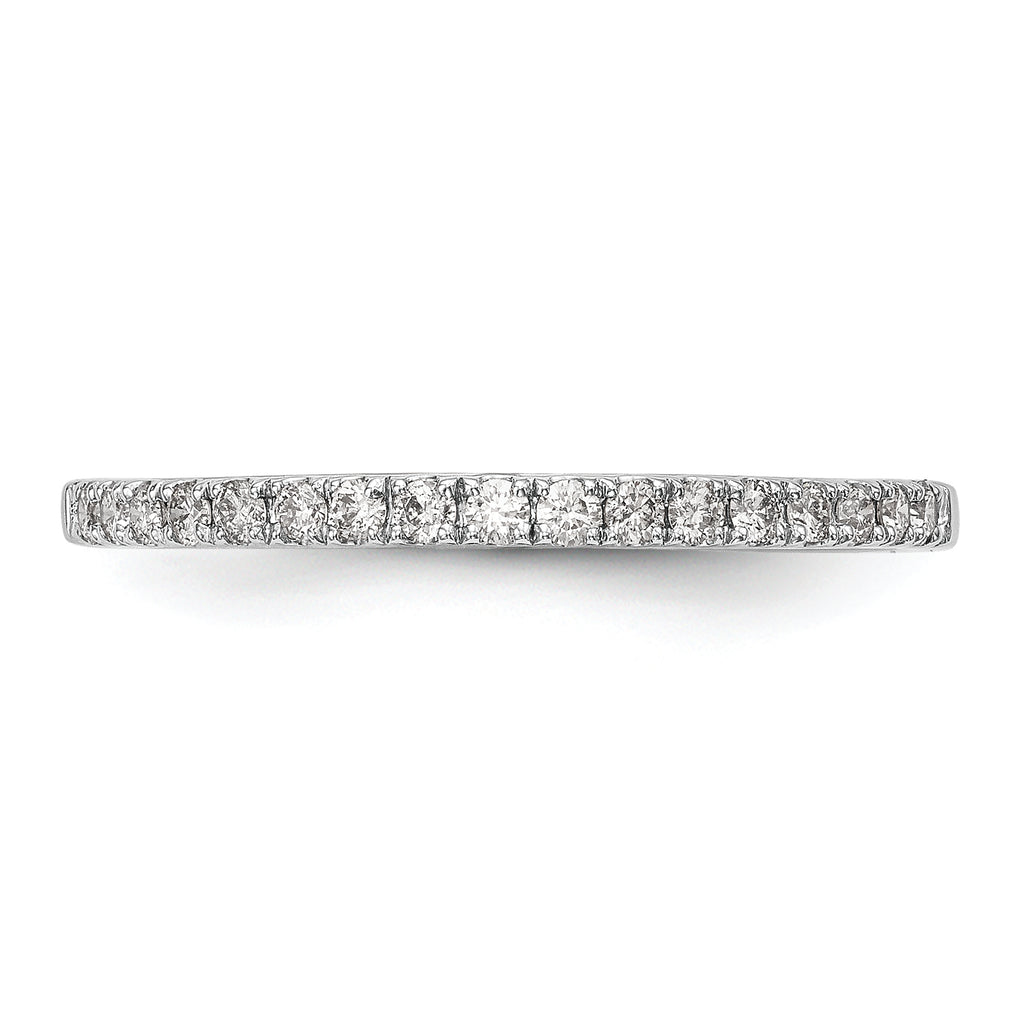 14K White Gold 1/6 carat Diamond Complete Wedding Band