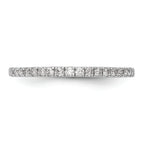 14K White Gold 1/6 carat Diamond Complete Wedding Band