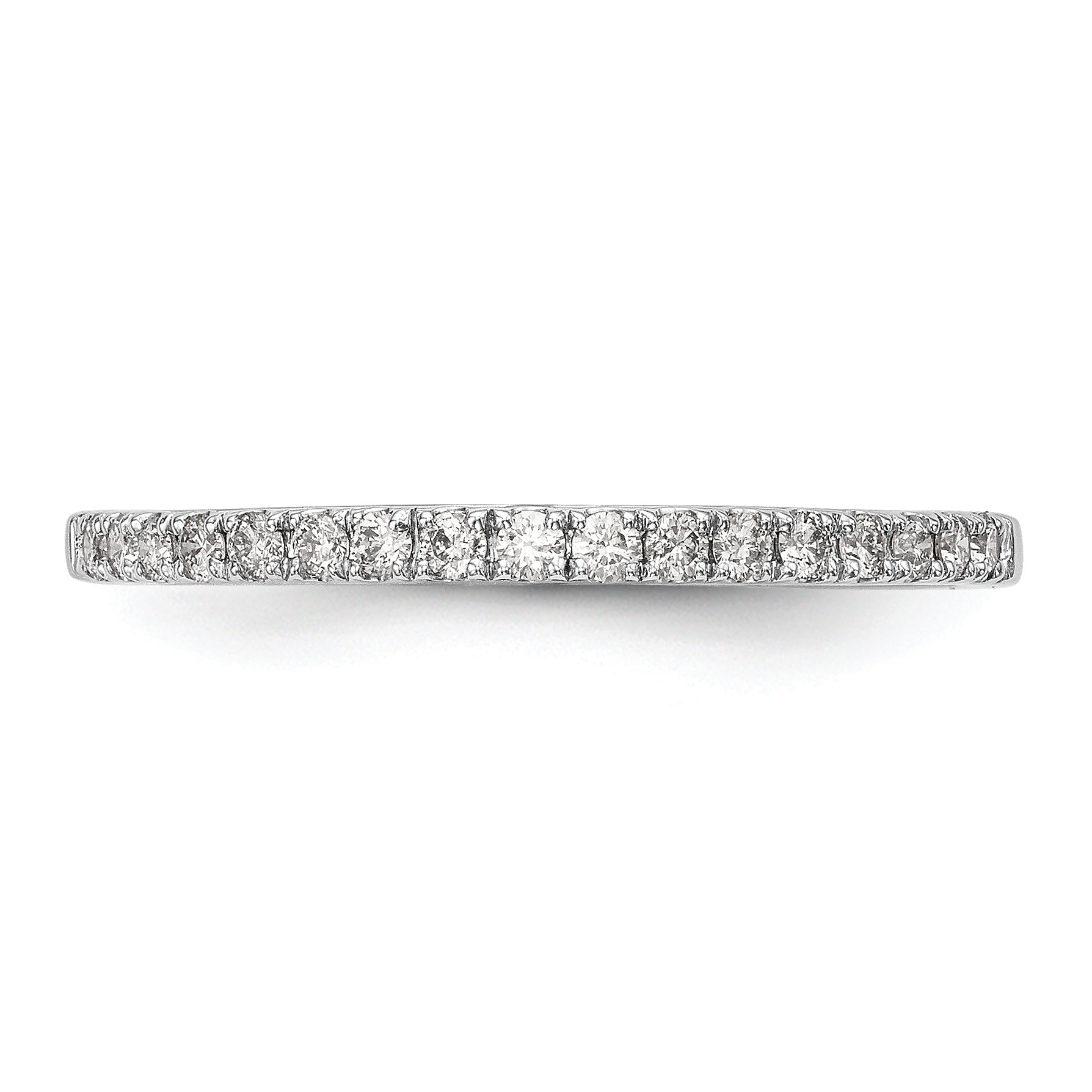 14K White Gold 1/6 carat Diamond Complete Wedding Band