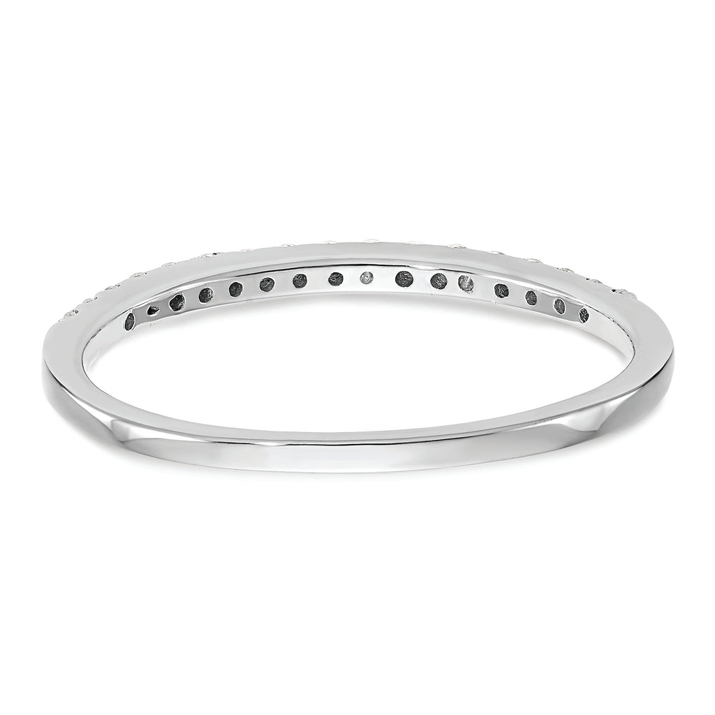 14K White Gold 1/6 carat Diamond Complete Wedding Band