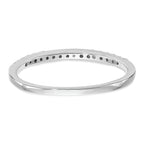 14K White Gold 1/6 carat Diamond Complete Wedding Band