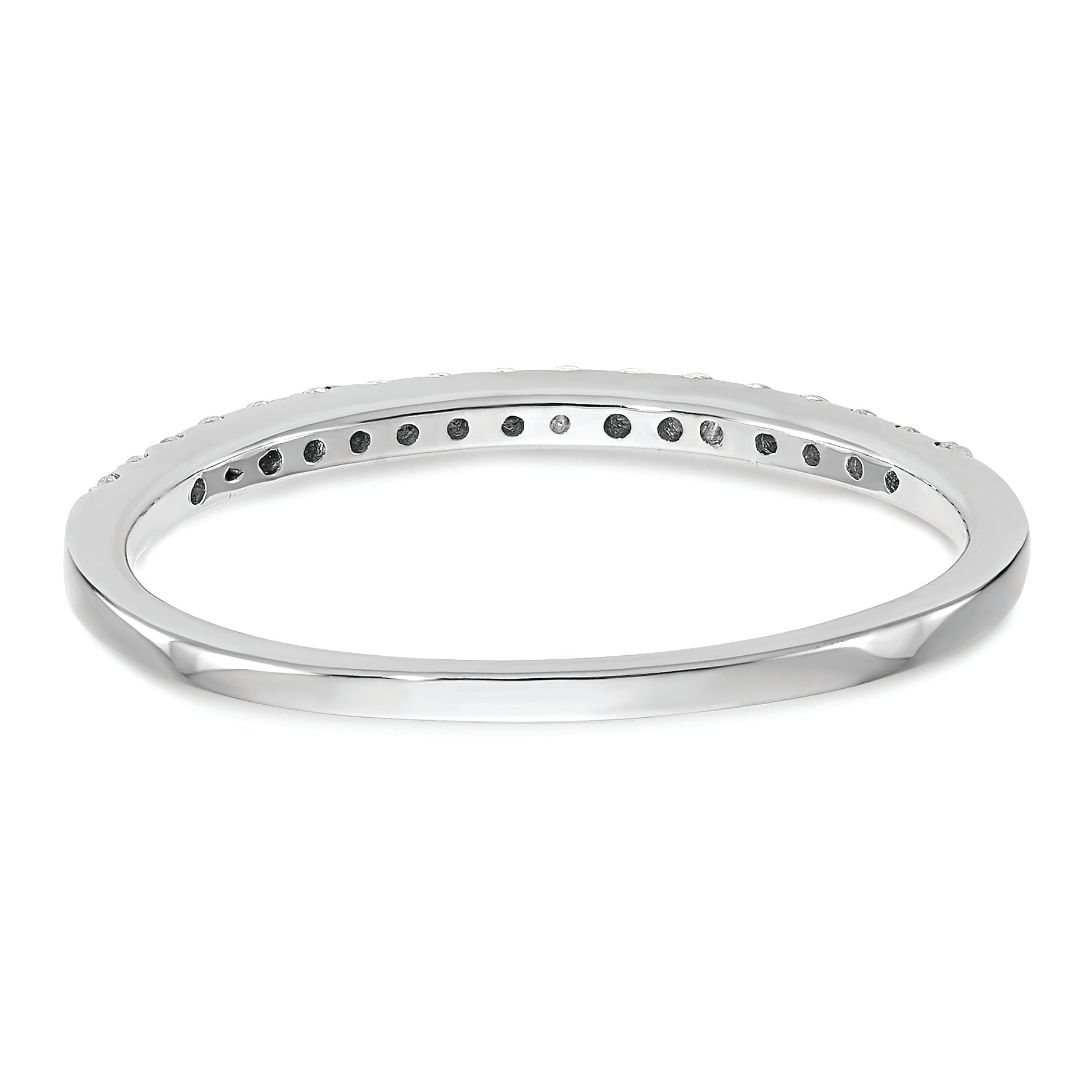 14K White Gold 1/6 carat Diamond Complete Wedding Band