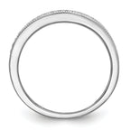 14k White Gold 1/8 carat Diamond Set of 2 Complete Wedding Bands