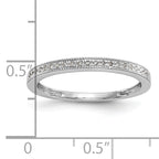 14k White Gold 1/8 carat Diamond Set of 2 Complete Wedding Bands